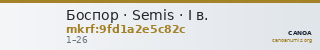 Боспор · Semis · I в. — CANOA