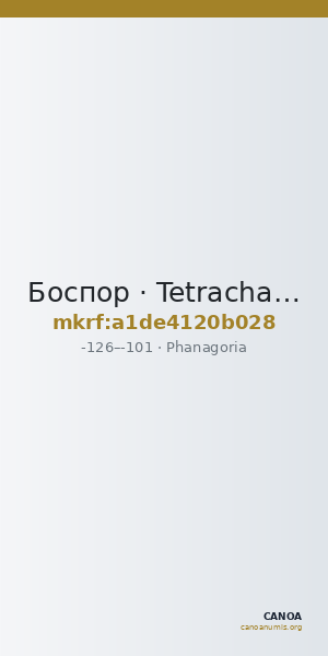 Боспор · Tetrachalkon · II в. до н. э. — CANOA