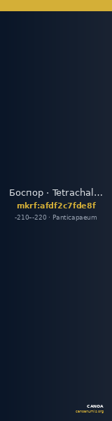 Боспор · Tetrachalkon · III в. до н. э. — CANOA