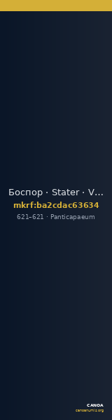 Боспор · Stater · VI в. — CANOA