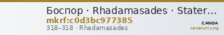 Боспор · Rhadamasades · Stater · III в. — CANOA