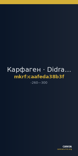 Карфаген · Didrachm · III в. до н. э. — CANOA