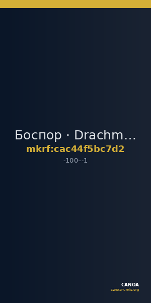 Боспор · Drachma · I в. до н. э. — CANOA