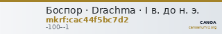 Боспор · Drachma · I в. до н. э. — CANOA