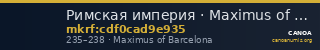 Римская империя · Maximus of Barcelona · Aureus · II в. — CANOA