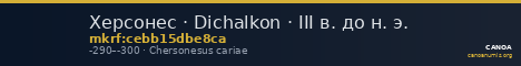 Херсонес · Dichalkon · III в. до н. э. — CANOA