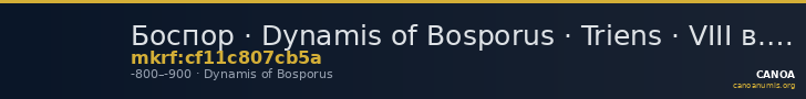 Боспор · Dynamis of Bosporus · Triens · VIII в. до н. э. — CANOA