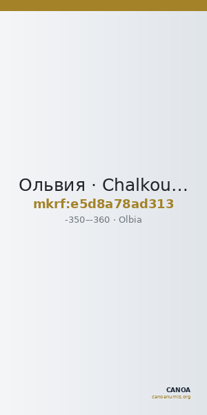 Ольвия · Chalkous · IV в. до н. э. — CANOA