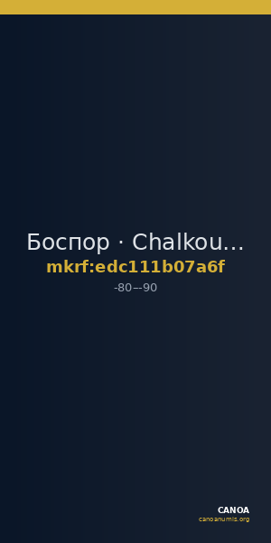 Боспор · Chalkous · I в. до н. э. — CANOA