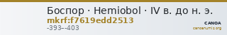 Боспор · Hemiobol · IV в. до н. э. — CANOA