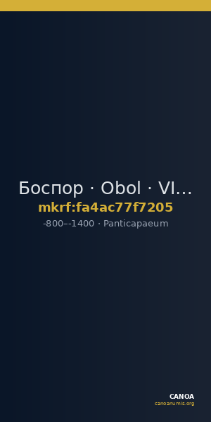 Боспор · Obol · VIII в. до н. э. — CANOA