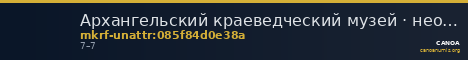 Архангельский краеведческий музей · неопределённые — CANOA