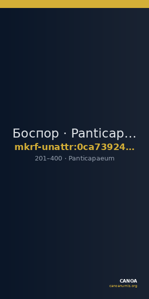 Боспор · Panticapaeum · II в. · без определения — CANOA