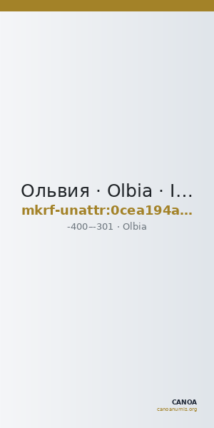 Ольвия · Olbia · IV в. до н. э. · без определения — CANOA