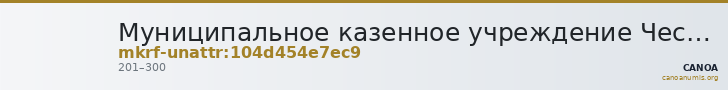 Муниципальное казенное учреждение Чесменский Историко-краеведческий музей им. А.Н. Беликова · неопределённые — CANOA