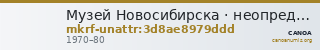 Музей Новосибирска · неопределённые — CANOA