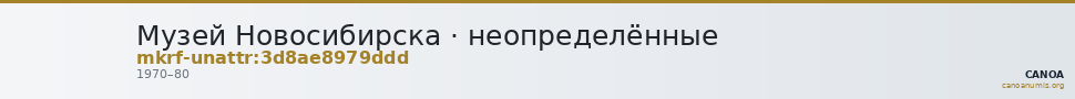 Музей Новосибирска · неопределённые — CANOA
