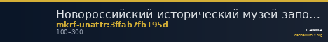 Новороссийский исторический музей-заповедник · неопределённые — CANOA