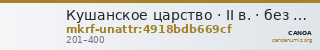 Кушанское царство · II в. · без определения — CANOA