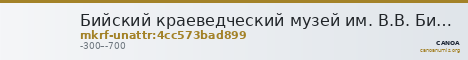 Бийский краеведческий музей им. В.В. Бианки · неопределённые — CANOA