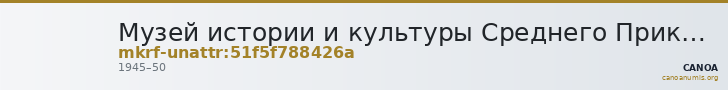 Музей истории и культуры Среднего Прикамья · неопределённые — CANOA