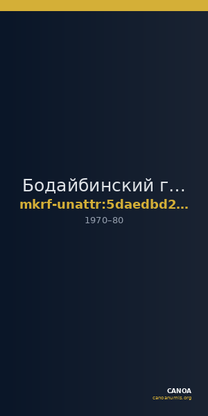 Бодайбинский городской краеведческий музей имени В.Ф. Верещагина · неопределённые — CANOA
