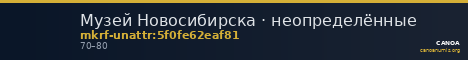 Музей Новосибирска · неопределённые — CANOA