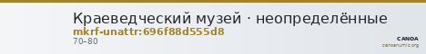 Краеведческий музей · неопределённые — CANOA