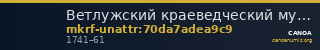 Ветлужский краеведческий музей · неопределённые — CANOA