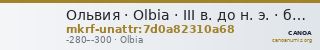 Ольвия · Olbia · III в. до н. э. · без определения — CANOA