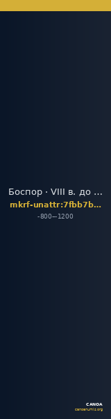 Боспор · VIII в. до н. э. · без определения — CANOA