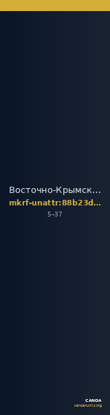 Восточно-Крымский историко-культурный музей-заповедник · неопределённые — CANOA
