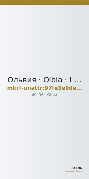 Ольвия · Olbia · I в. · без определения — CANOA