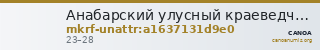 Анабарский улусный краеведческо-этнографический музей · неопределённые — CANOA