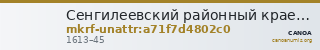 Сенгилеевский районный краеведческий музей им. А.И. Солуянова · неопределённые — CANOA
