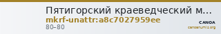 Пятигорский краеведческий музей · неопределённые — CANOA