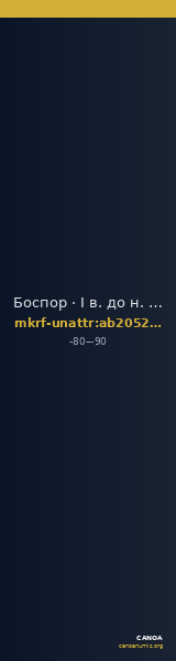 Боспор · I в. до н. э. · без определения — CANOA