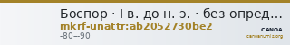 Боспор · I в. до н. э. · без определения — CANOA