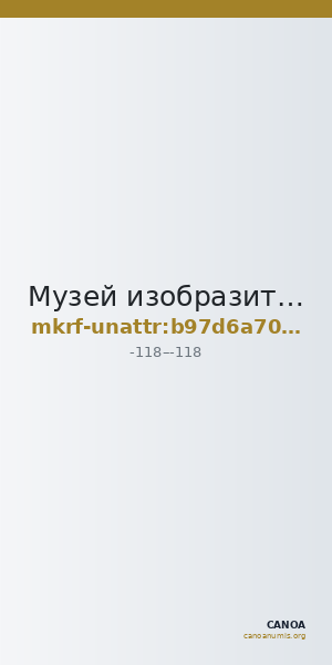 Музей изобразительных искусств · неопределённые — CANOA