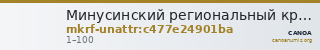 Минусинский региональный краеведческий музей им. Н.М.Мартьянова · неопределённые — CANOA