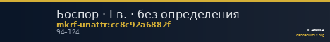 Боспор · I в. · без определения — CANOA
