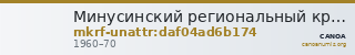 Минусинский региональный краеведческий музей им. Н.М.Мартьянова · неопределённые — CANOA
