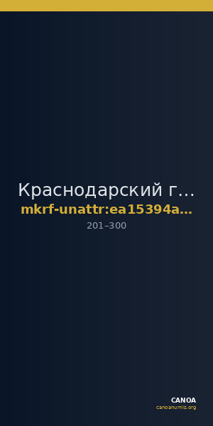 Краснодарский государственный историко-археологический музей-заповедник им. Е.Д. Фелицына · неопределённые — CANOA
