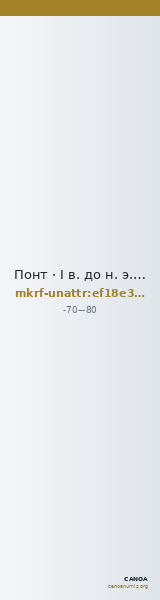 Понт · I в. до н. э. · без определения — CANOA