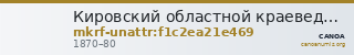 Кировский областной краеведческий музей · неопределённые — CANOA