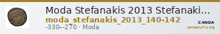 Moda Stefanakis 2013 Stefanakis 2013, p. 64, n° 140-142 — CANOA