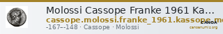 Molossi Cassope Franke 1961 Kasspoe and the Molossians Group 1 — CANOA