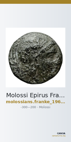 Molossi Epirus Franke 1961 Molossi Group III — CANOA