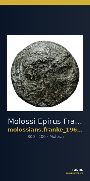 Molossi Epirus Franke 1961 Molossi Group III — CANOA