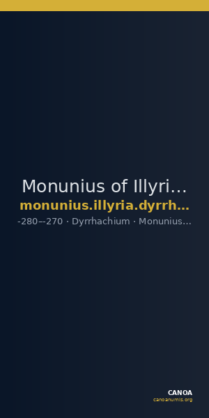 Monunius of Illyria Dyrrhachium Meta 2015 Plate LXXXI, fig. I — CANOA